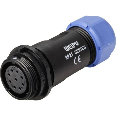 Weipu SP2111 / S 9 II Connettore circolare Presa dritta Tot poli: 9 Serie (connettore circolare): SP21 1 pz. (1/5)