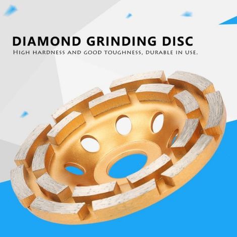 Disque de Meulage de Diamant - - Double Rangée - 115mm/125mm/180mm - Meulage à Sec/Humide (1/2)