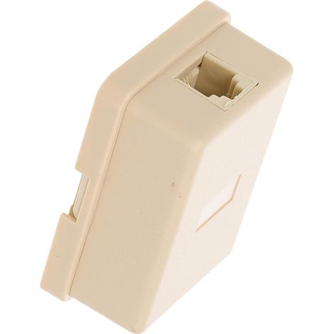 10 Pièces Coffret de Communication Téléphonique Beige en PC Port Unique, Installation Facile et Performance Stable pour Bureau Moderne (1/5)