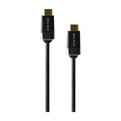 Câble HDMI Belkin haute vitesse plaqué or/1 m, HDMI0018G-1M (1/2)