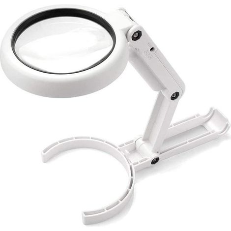 Lámpara de mano o de mesa de 8 LED con lente 5X / 11X VELAMP (1/4)