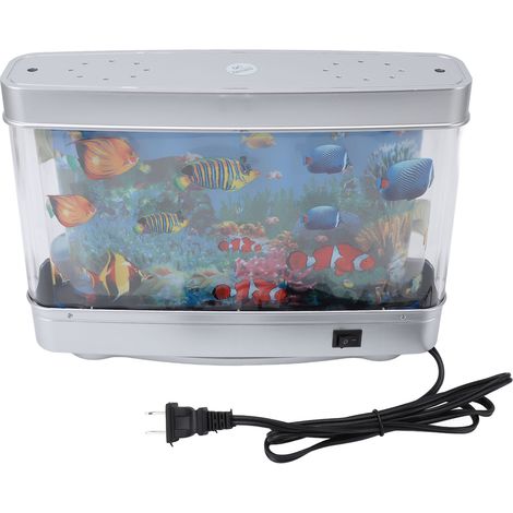 Ortviai Lampe décorative aquarium LED avec poissons animés – ambiance océanique apaisante pour salon (1/5)