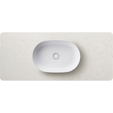 Console en pierre de quartz Duravit Luv LU9466, largeur 1388mm, (1/4)