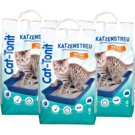 Cat Tonit Katzenstreu 30kg Klumpstreu Haustierstreu Einstreu Streu Haustier (1/2)