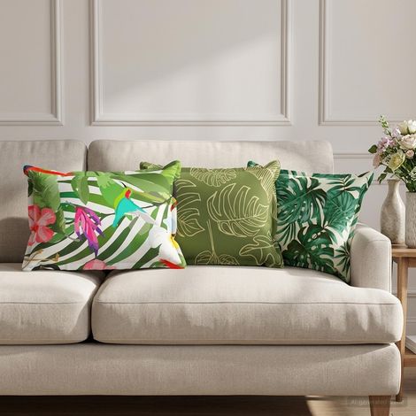 vidaXL Funda de almohada 2 uds. HOUTEN Multicolor 40 x 60 cm Poliéster (1/5)