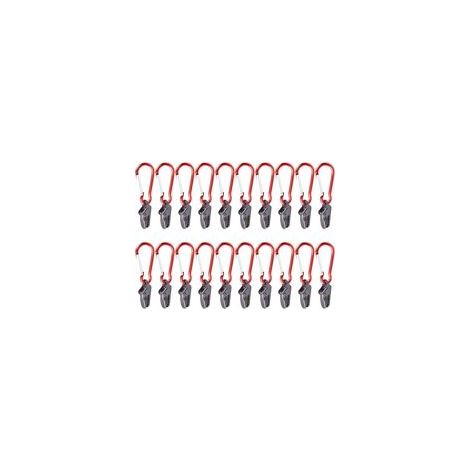 Lot de 20 pinces en plastique pour auvent, bâche, tente, coupe-vent – (1/5)