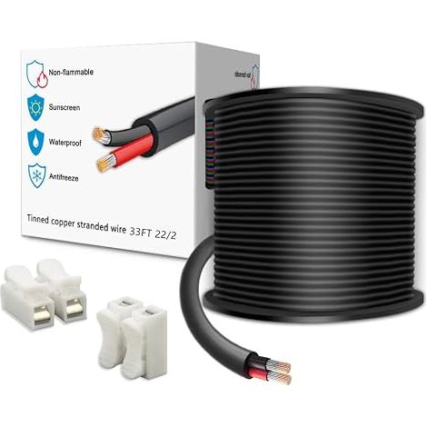 Cable electrique 2 conducteurs pour lumiere LED Automobile Bateau (1/5)