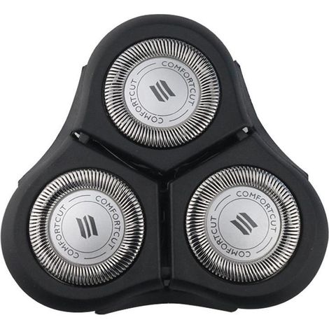 Tête de rasoir Philips RQ11 compatible RQ1150X, RQ1160, RQ1180, RQ1175, RQ1131, RQ1195 - Bloc lames de rechange pour rasoir électrique, pièce détachée d'origine, coupe nette et précise (1/3)