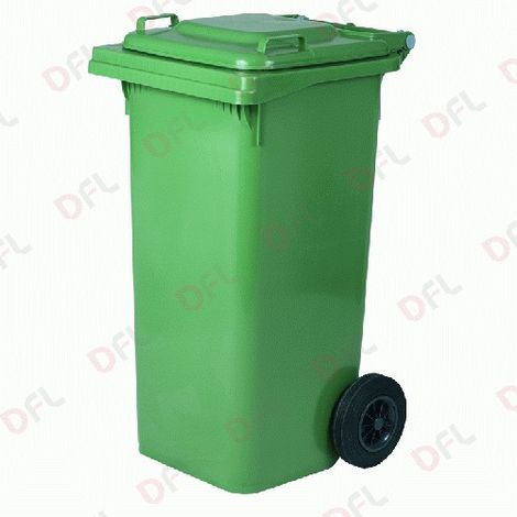 Poubelle ICS en polypropylA ne de 120 litres avec roues bleues