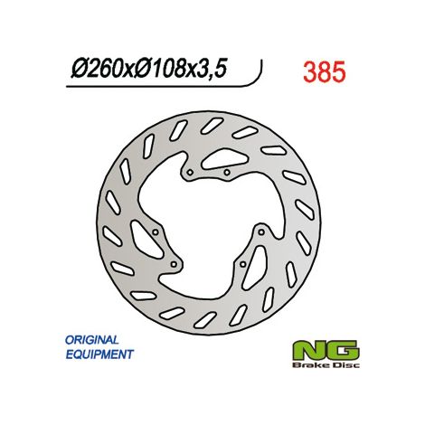 Disco de freno delantero para motocicleta 260x108x3.5 Husaberg Husqvarna Gas Gas