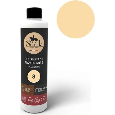 Peinture Cuir/Simili-Cuir (125ml, 8-BEIGE CLAIR) - SOFOLK - Entretien pour Siège et Volant de Voiture, Canapé, Chaussure (1/5)
