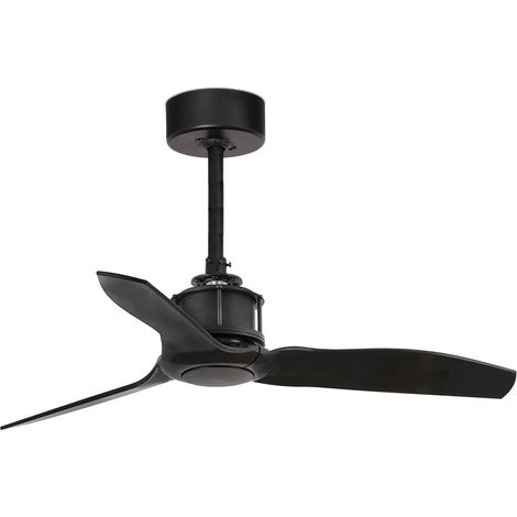 FARO Ventilador de techo Ø810 mm negro opaco acero y palas ABS compatible Tuya FARO-33424WT Just Fan S (1/3)