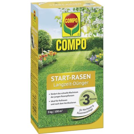 COMPO Start-Rasen Langzeit-Dünger - 3 kg für 100 m² (1/2)