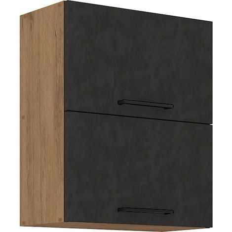 Vigo Hängeschrank 60 cm Eiche Lancelot Matera Grau Küchenzeile Küchenblock Küche (1/5)