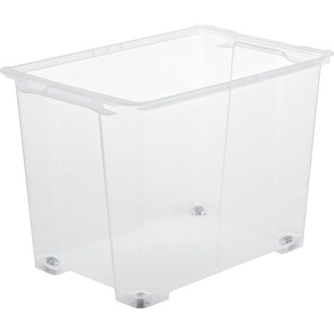 Rotho Aufbewahrungsbox Evo Easy mit Rollen 65 L transparent Boxen, Körbchen & Kisten (1/2)