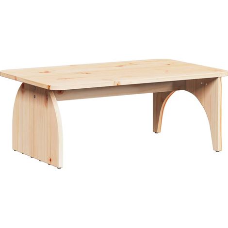Maison Exclusive - Couchtisch Natur 80 x 50 x 31 cm Massivholz Ki