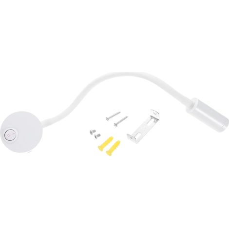 Gatuida Lampe de Lecture Flexible LED 3w pour Chevet, Blanc (1/5)