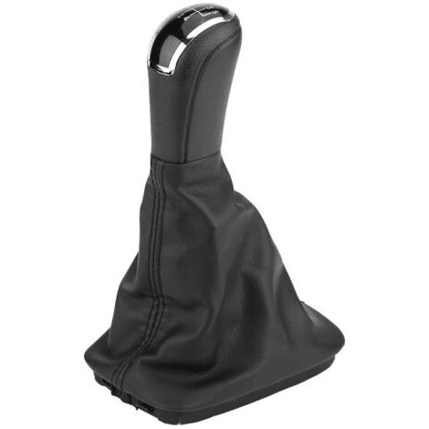 Pommeaux de leviers de vitesse Pommeau de levier de vitesse avec couvercle de soufflet, 5 vitesses Vitesse Bouton de levier de vitesse bâton Levier couvercle de soufflet PU pour Fabia MK1 6Y (1/5)