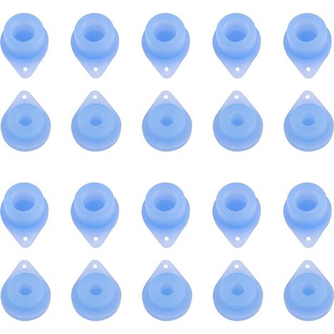 Lot de 10 paires de cache-poussière pour prise solaire IP67 - Pour connecteur mâle et femelle - Étanche à l'eau et à la poussière - Pour connecteur solaire mâle et femelle (bleu) (1/5)