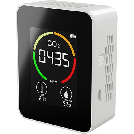 Eosnow Multifunktionales 3in1 CO2 -Temperaturfeuchtigkeitsüberwachungsgerät Home Digital Haushalt Luftqualität Detektorverschmutzung Monitor LCD -Display mit Hintergrundbeleuchtung