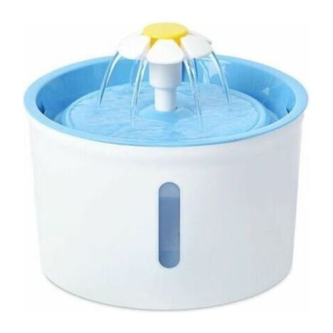 Abreuvoir automatique petite fleur 1.6L abreuvoir fontaine pour chat et chien bleu EU