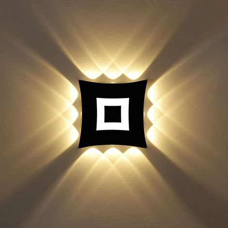 Applique murale LED étanche IP65 en aluminium, luminaire pour salle de bain, chambre, couloir et extérieur (1/5)