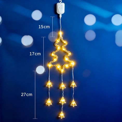 Guirlande LED lampe motif sapin de Noël avec contrôleur rechargeable bouton, modèle amovible, 1 g – Livraison gratuite
