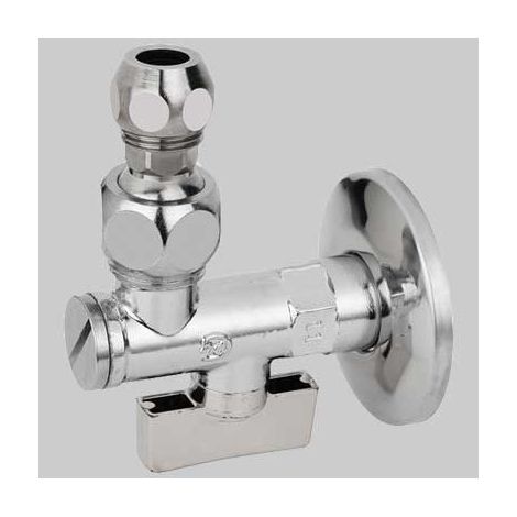 RUBINETTO FILTRO SOTTOLAVABO 875 A SFERA CON SNODO 1/2x10 c/rosetta