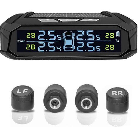 Système de surveillance de la pression des pneus TPMS pour voiture avec 4 capteurs externes -- (1/5)