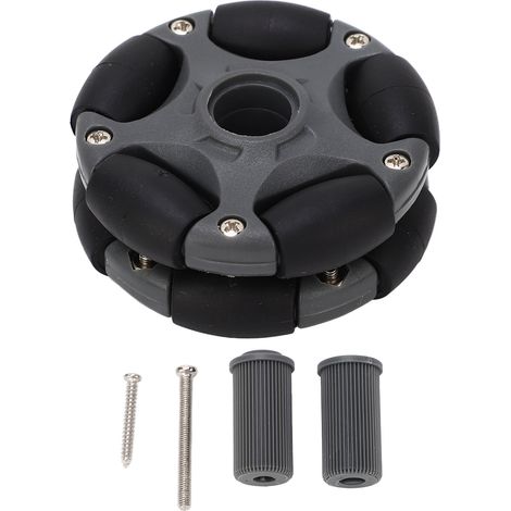 Roue omnidirectionnelle en plastique 58mm à double rangée, pièce de rechange pour robots et meubles, référence 14135 (1/5)