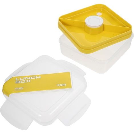 Boîte à lunch bento portable HEALLILY, compatible micro-ondes (1/5)