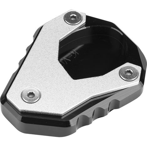 CNC-gefräste, vergrößerte Seitenfußraste für Kawasaki Versys KLE 650 Motorrad (2015-2018), Aluminium-Verlängerungsplatte, Seitenständerverbreiterung, Anti-Rutsch-Zubehör, Montagesatz inklusive. (1/5)