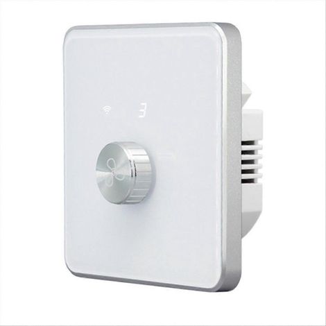 WiFi interrupteur de ventilateur 5 vitesses commande UE ventilateur de plafond Tuya télécommande blanc (1/5)