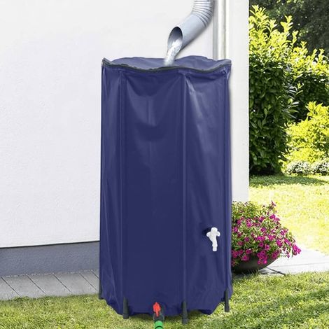 Serbatoio dell'acqua pieghevole con rubinetto, 250 L, in PVC (1/5)