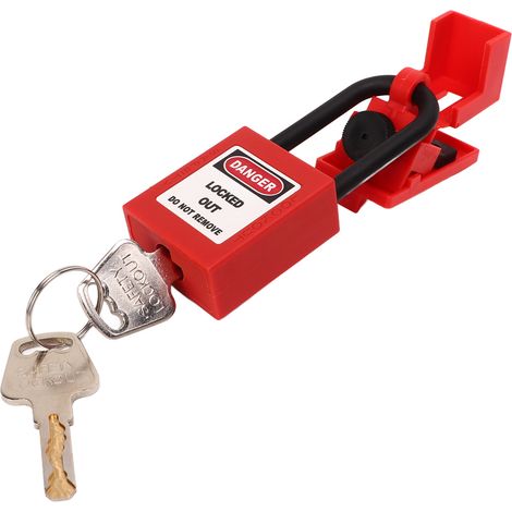 Kit de verrouillage de disjoncteur CB 07, cadenas en nylon de 38 mm avec isolation électrique, verrou de sécurité pour applications industrielles (1/5)