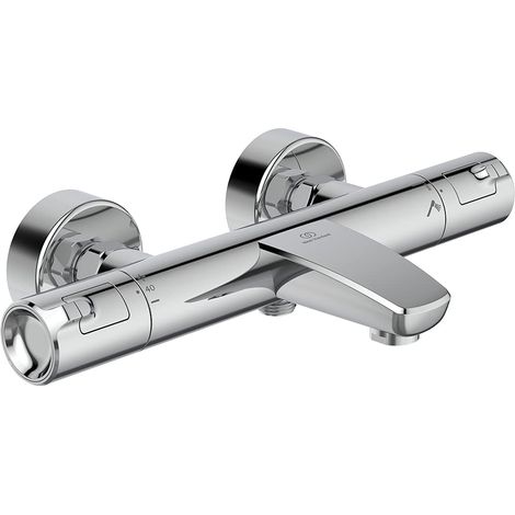 Ideal Standard Ceratherm T50 - Miscelatore termostatico a parete per vasca da bagno e doccia, cromato (1/4)