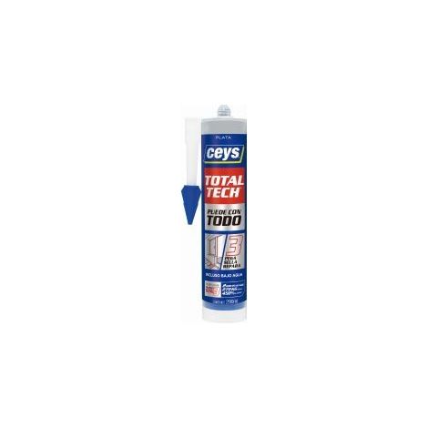 Adhesivo sellador total tech plata 290 ml
