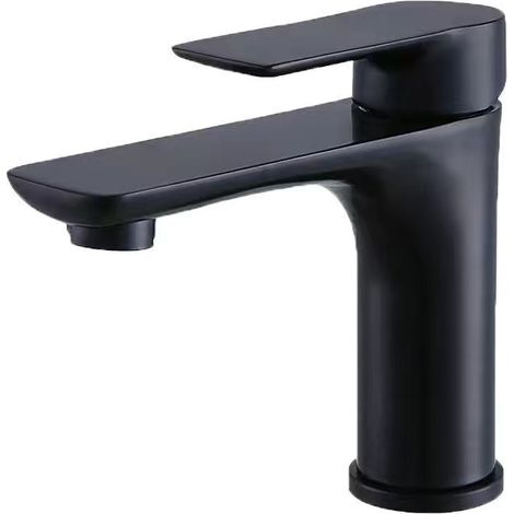 Robinet Lave-Mains Noir Mat Eau Chaude Froide (1/5)