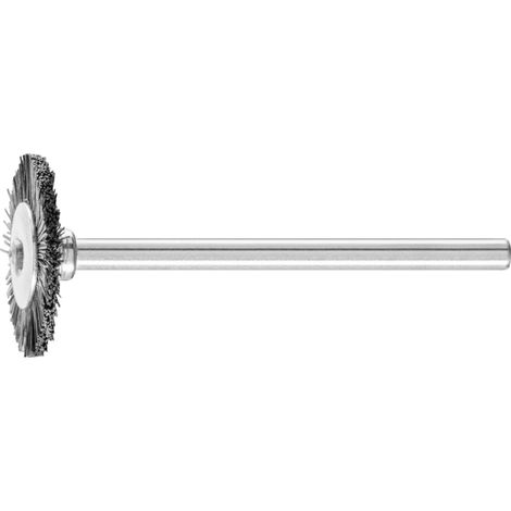 PFERD TOOLS Miniatur- Rundbürste RBU Ø19x2 mm Schaft-Ø3 mm schwarze Schweineborste 10 Stk (1/5)