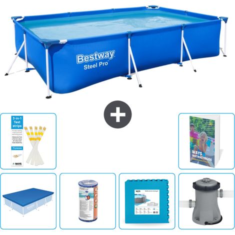 Bestway Steel Pro Rechteckig - 300x201x66 cm - 7-teilig S146
