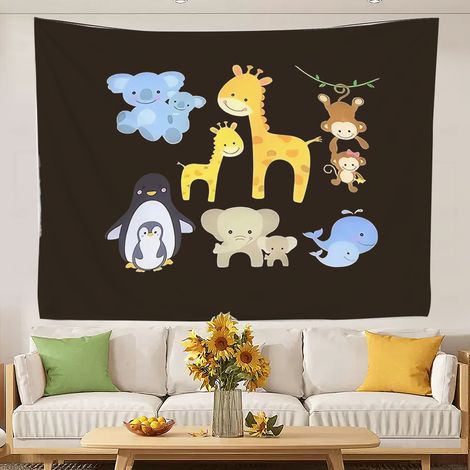 Tapisseries murales décoratives, tapisseries esthétiques pour chambre d'adolescente, fond pour chambre 100x75cm (1/5)