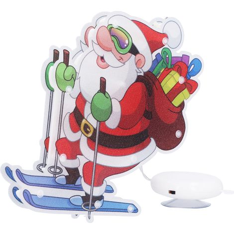 lumineuse de Noël LED à ventouse pour fenêtre représentant (1/5)