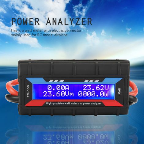 Voltmètre-Ampèremètre de Précision 8V-60V 130A Analyseur de Puissance pour Maquettes d'Avion (1/5)