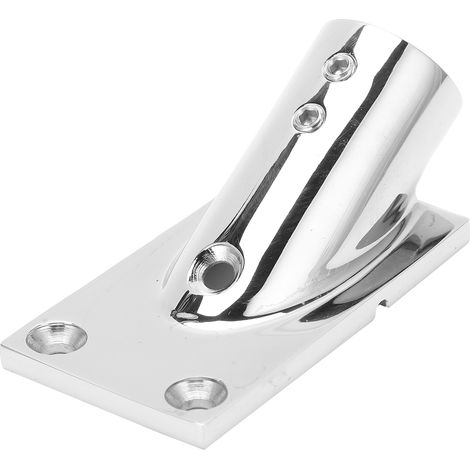 Support de Rampe Bateau Inox 30°, Fixation Pont pour Navires, Embase Rectangulaire 22mm