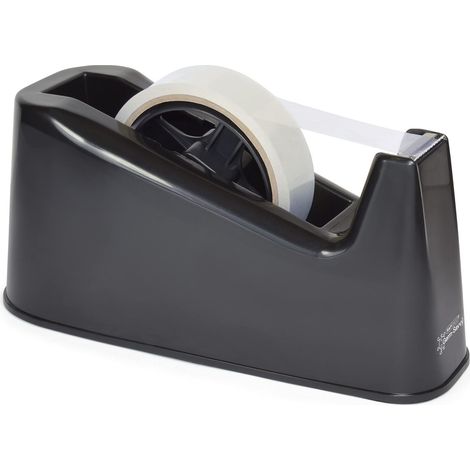 Rapesco RPTD500B Germ-Savvy Antibatterico, 500 Dispenser per Nastro Adesivo, Nero (1/4)