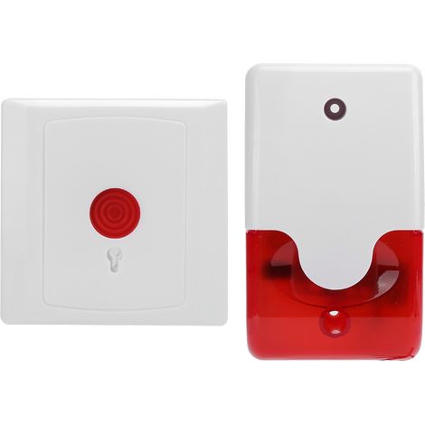 Système de bouton d'appel intelligent pour écoles, hôpitaux, maisons de retraite, centres commerciaux et parcs. Adaptateur 12 V, prise 110-220 V (Royaume-Uni). (1/5)