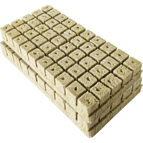 Filiyano-Cubes de laine de roche, 100 pièces, bonne perméabilité à l'air, bon drainage, forte absorption d'eau, texture légère (1/5)