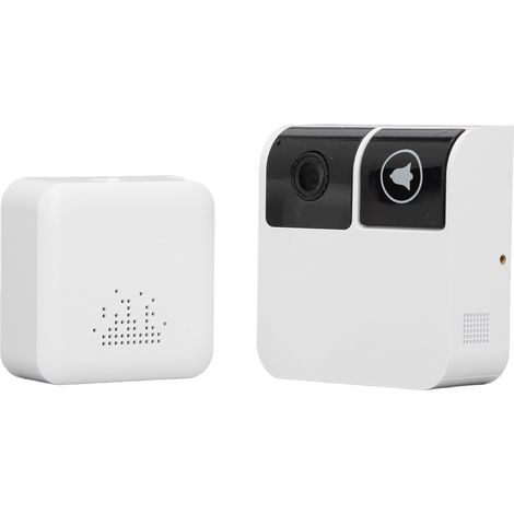 Sonnette de porte connectée sans fil avec WiFi et visionnage à distance sur smartphone, caméra de surveillance pour maison (1/5)