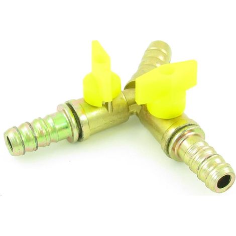 9mm 9/25'' 3-Wege-Schlauchwasserrohr-Kugelhahn-Schnelladapter-Anschluss