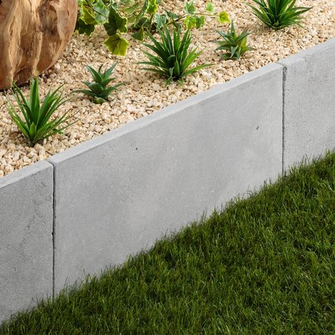 Bordure de jardin Pierre de l'Atlas Gris 61x33x3 cm (à l'unité) - RO'MA NATURE (1/4)